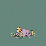 Por la línea de trazos