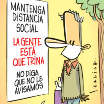 Mantenga distancia social