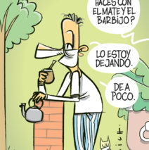 El mate y el barbijo
