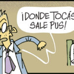 Donde tocás salta pus