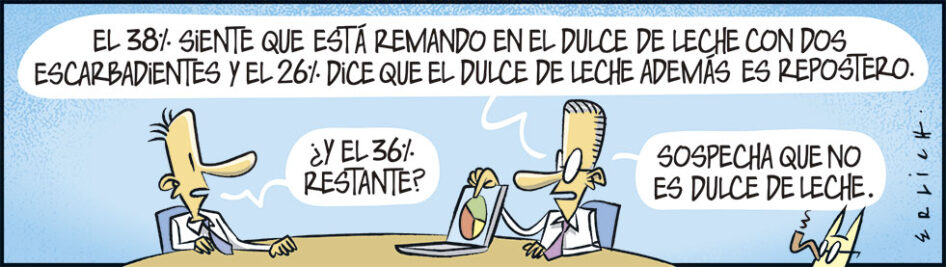 Remando en el dulce de leche