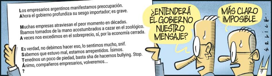 Comunicado de los empresarios